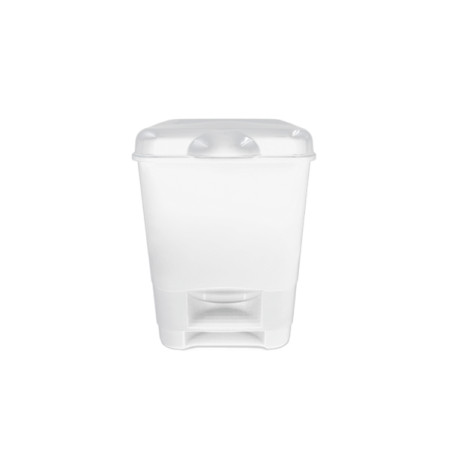 Balde WC Branco Com Pedal 10l