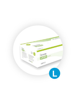 LUVA LATEX "L" (100Uni)