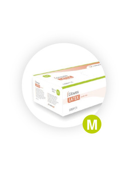 LUVA LATEX SEM PO "M" (100Uni)