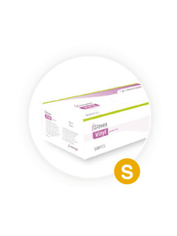 LUVA VINIL S PO "S" (100Uni)