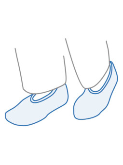 COBRE SAPATOS PP AZUL (100Uni)